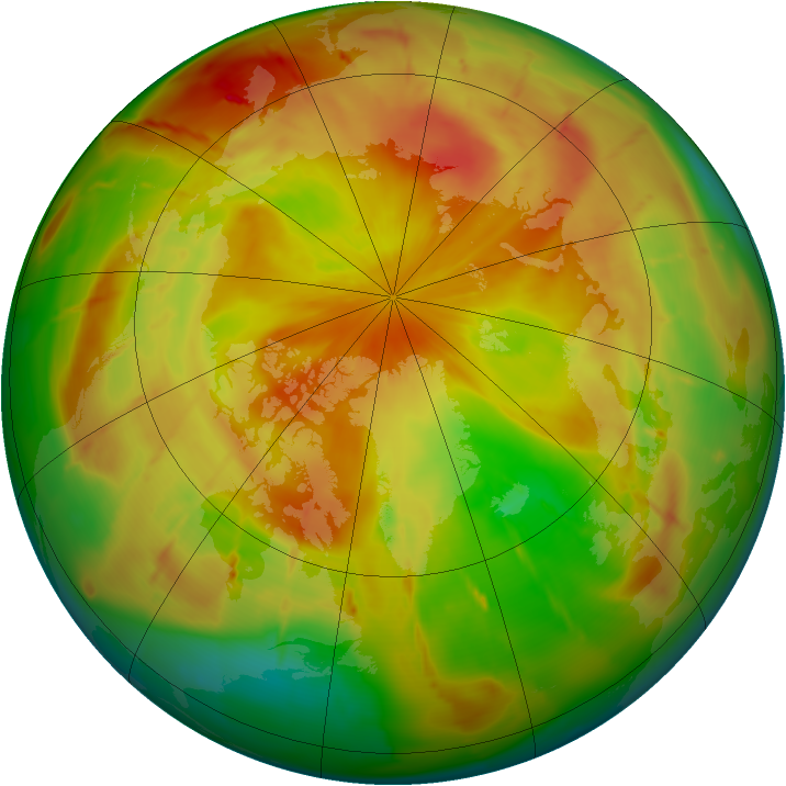 Arctic ozone map for 03 May 2010